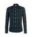 Mens Checked Cotton Button-down Shirt Pine Farah-1