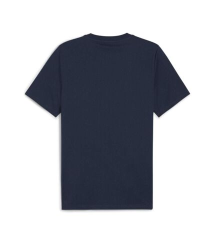 T-shirt Marine Homme Puma Ess+ Logo - M