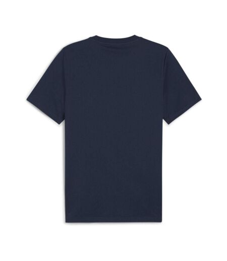 T-shirt Marine Homme Puma Ess+ Logo - M