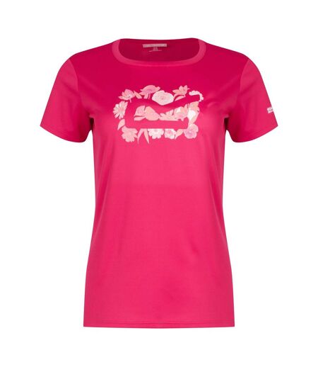 T-shirt fingal femme rose fluo Regatta