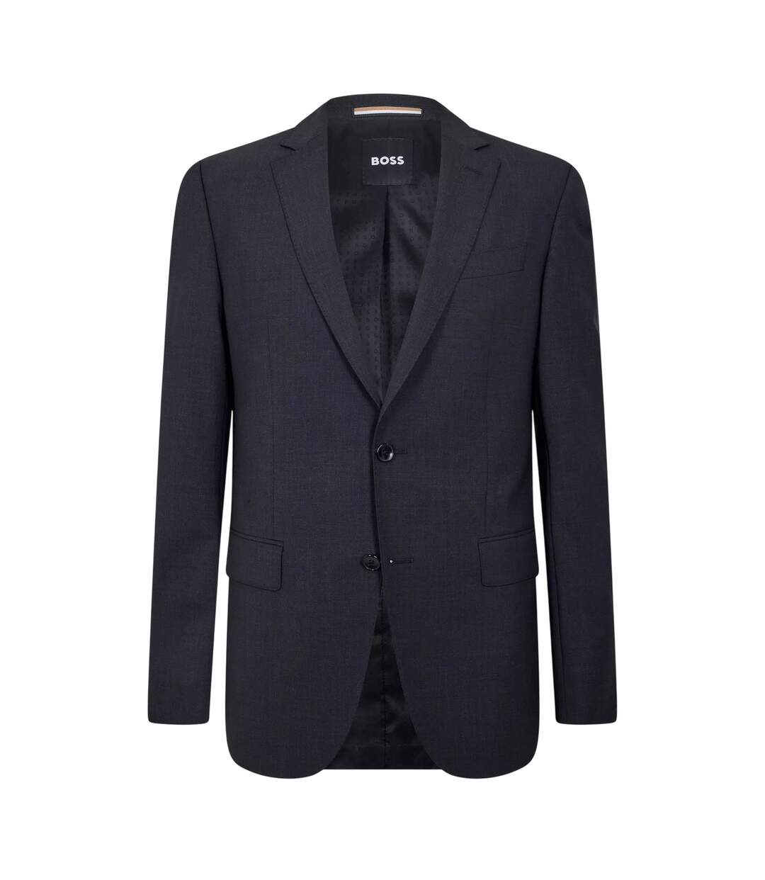 Blazer Motif/style À Revers Homme Gris Foncé Boss-1