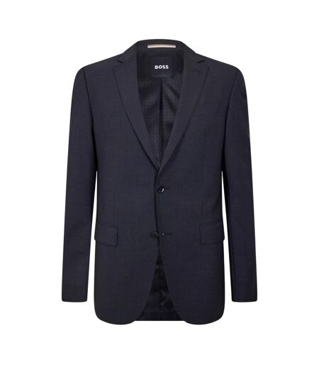 Blazer Motif/style À Revers Homme Gris Foncé Boss