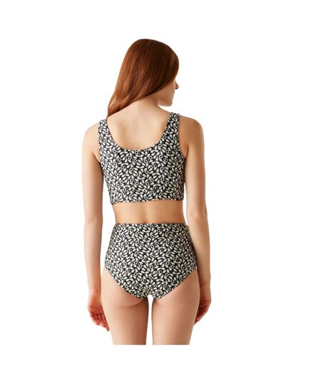 Maillot de bain 2 pièces orla kiely femme noir Regatta