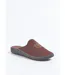 Chaussons mules largeur confort textile velouté brodé-1