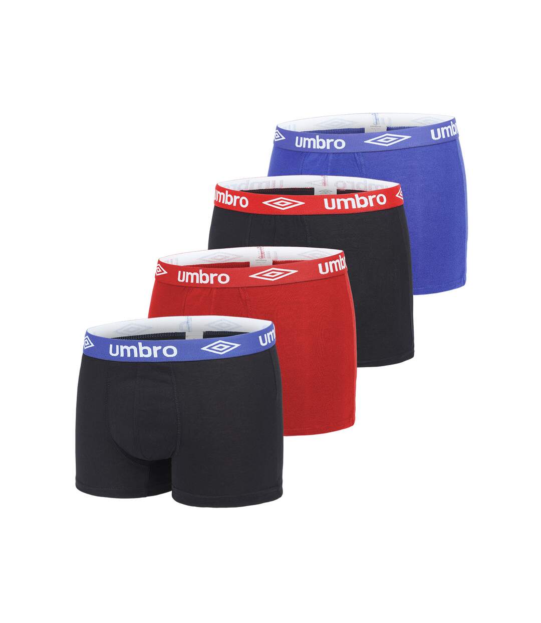 Lot de 4 boxers en coton homme Classic Umbro