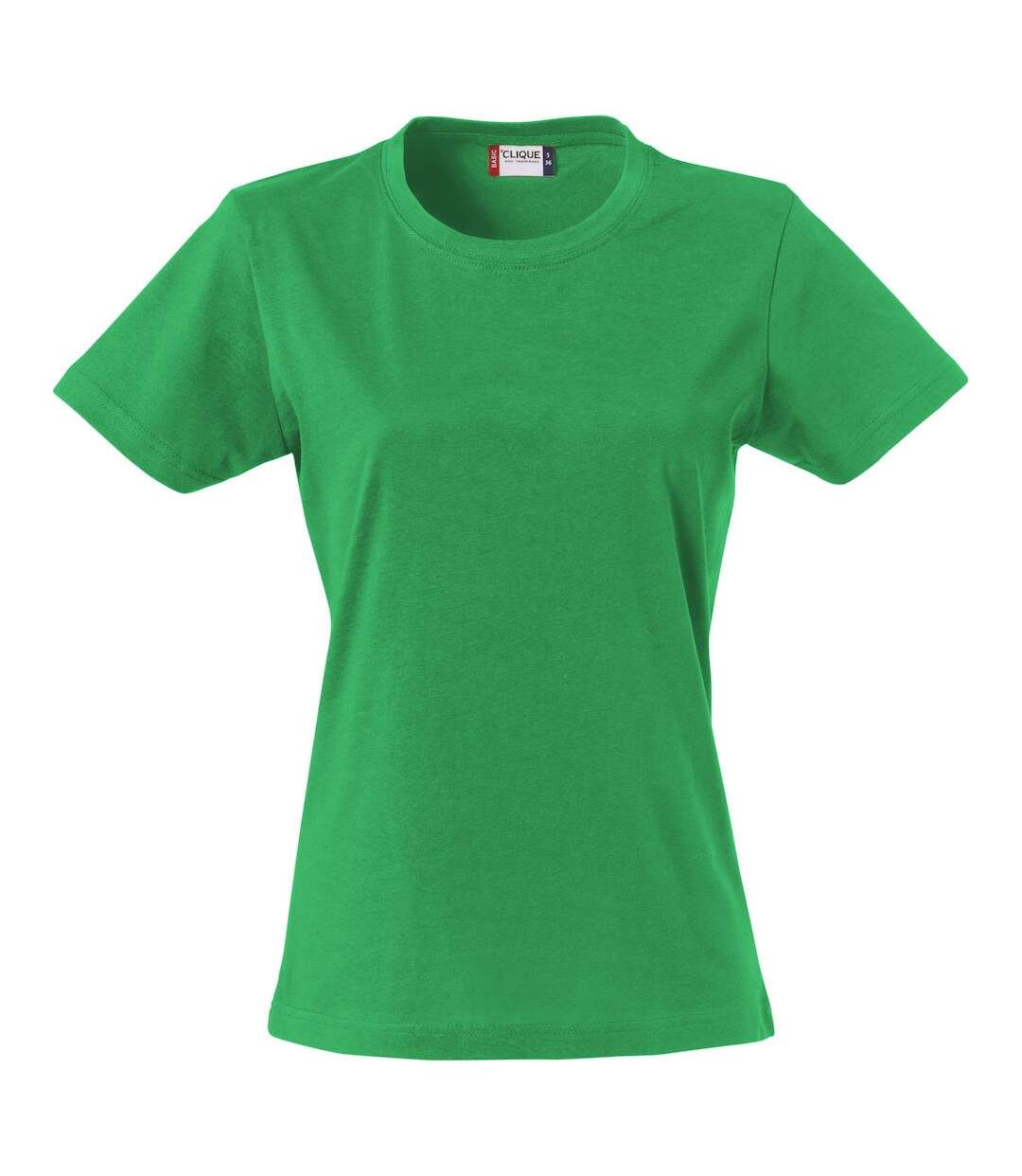 T-shirt Femme Vert Pomme Clique-1