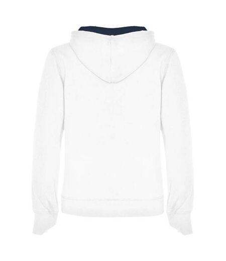 Sweat Urban Femme Blanc Bleu Marine Roly