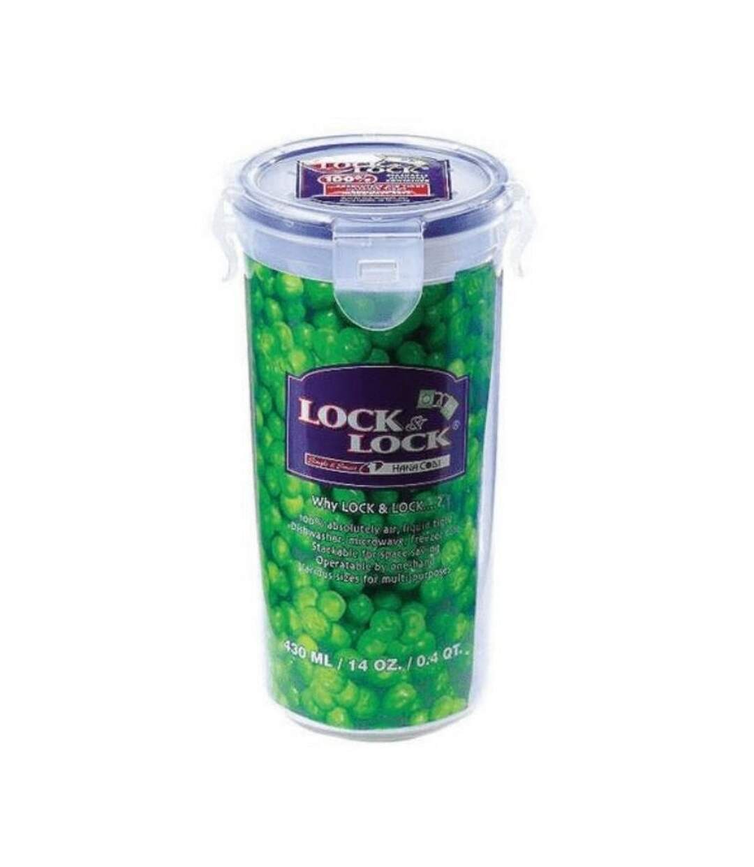 Round food container 9.2 x 15cm transparent Lock & Lock-2