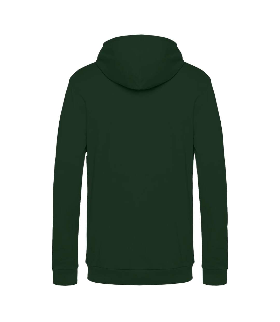 Sweat À Capuche Motif/style Uni Homme Vert Forêt B&C-2