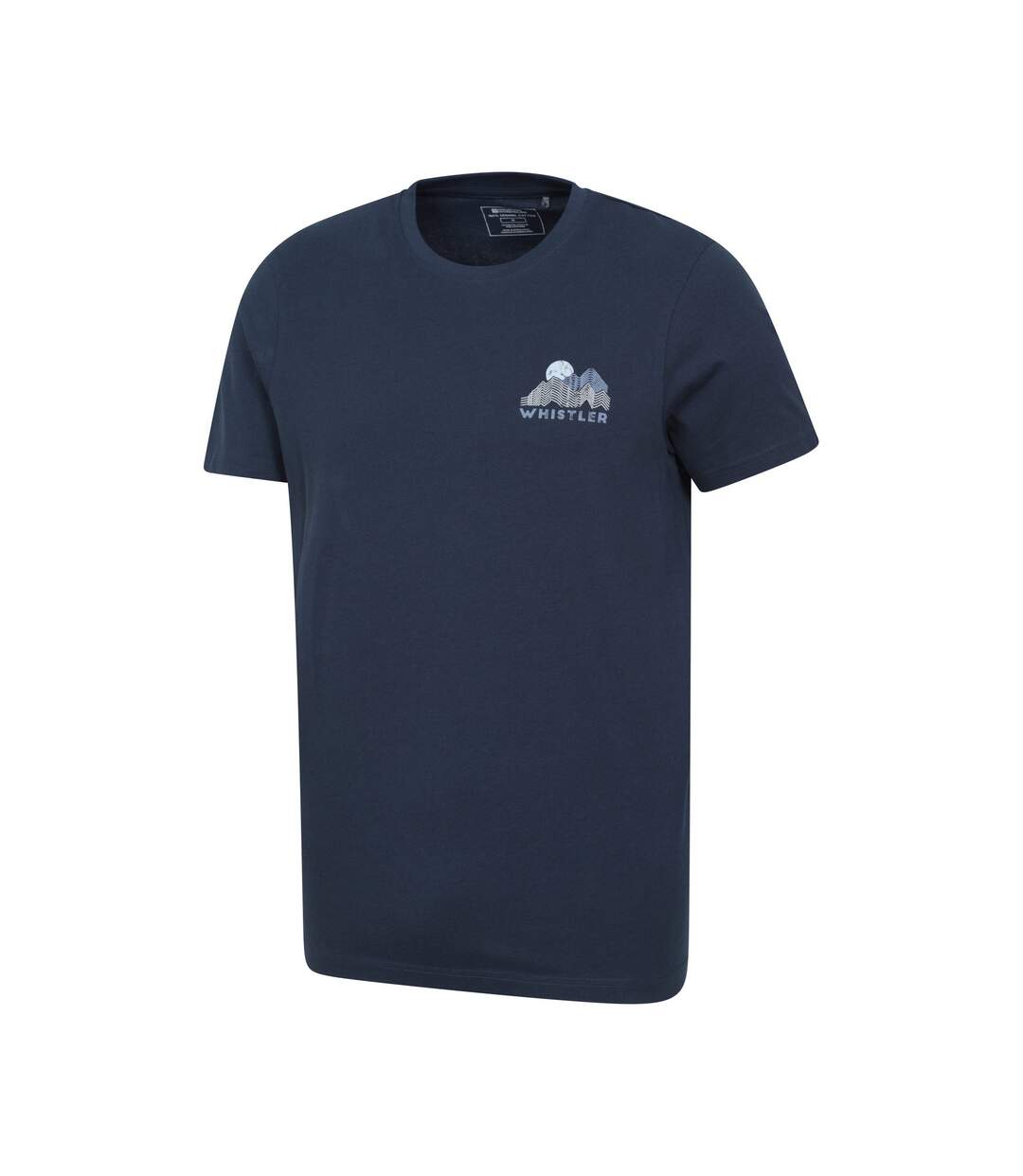 T-shirt Manches Courtes Motif/style Graphique Whistler Homme Bleu Marine Mountain Warehouse-3