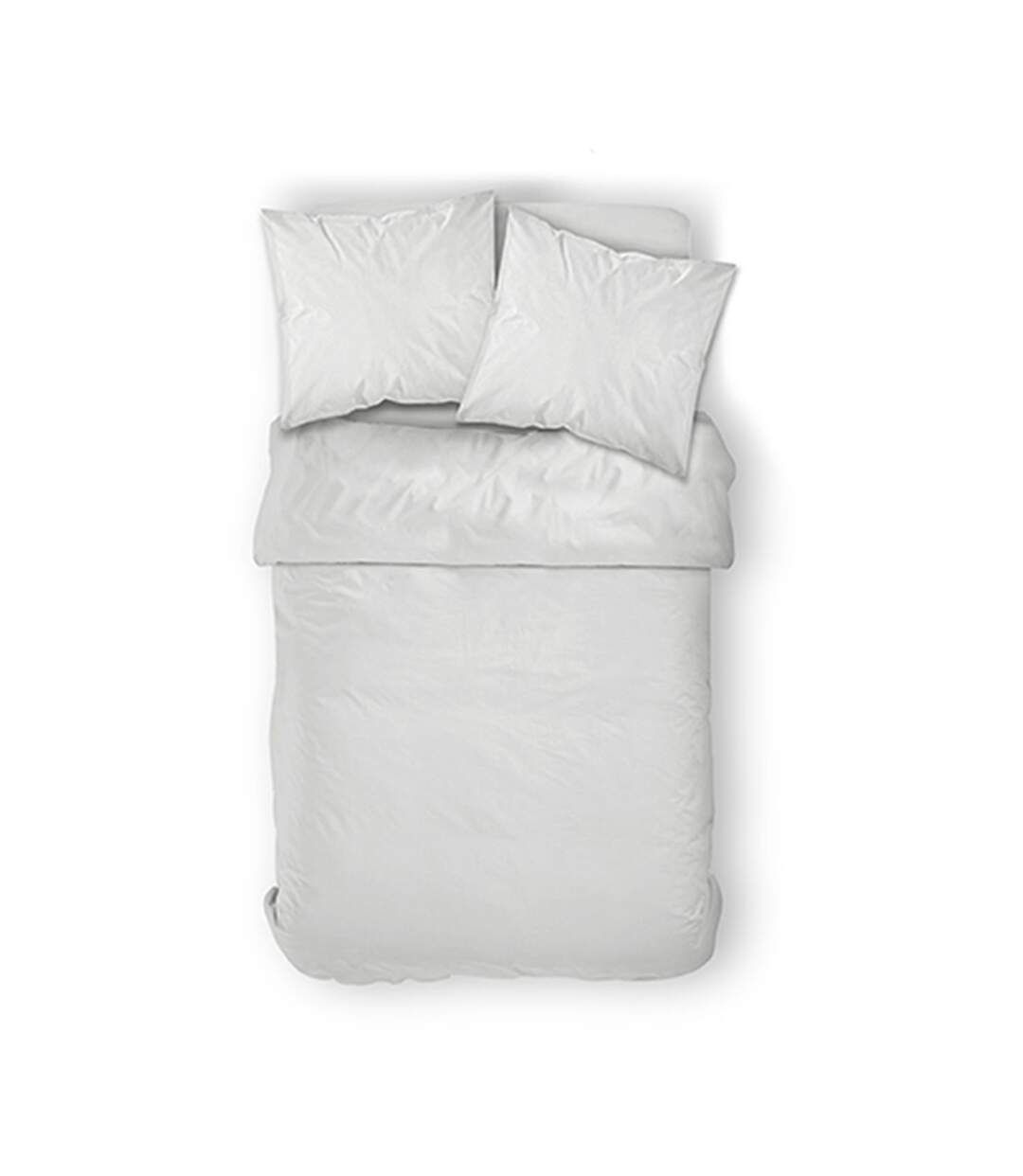 Housse de couette Chantilly - 100% coton 57 fils - 240 x 260 cm - Blanc