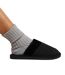 Womens/ladies Faux Suede Flat Slides Black Where´s That From-1