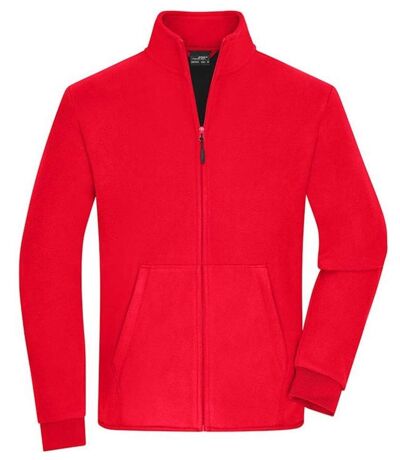 Veste polaire zippée - Homme - JN1322 - rouge et noir