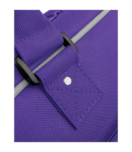 Bagbase Piped Messenger Bag (Purple/Light Grey) (One Size) - UTPC6022