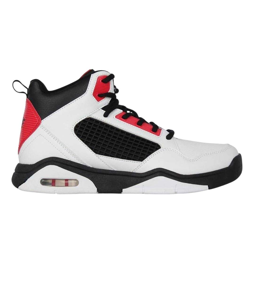 Mens Basketball Shoes White Black Red Rise-1