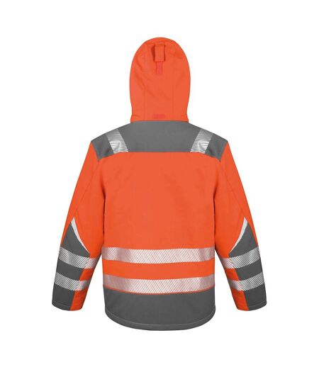 Safeguard Mens Dynamic Hi-visibility Softshell Work Coat Orange Result