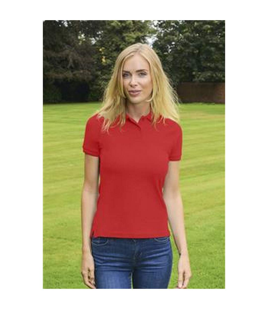 Polo diva femme rouge Absolute Apparel