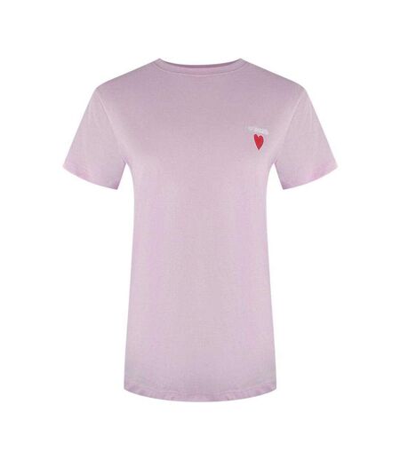 T-shirt Motif/style Cœur Love Femme Rose Love Moschino