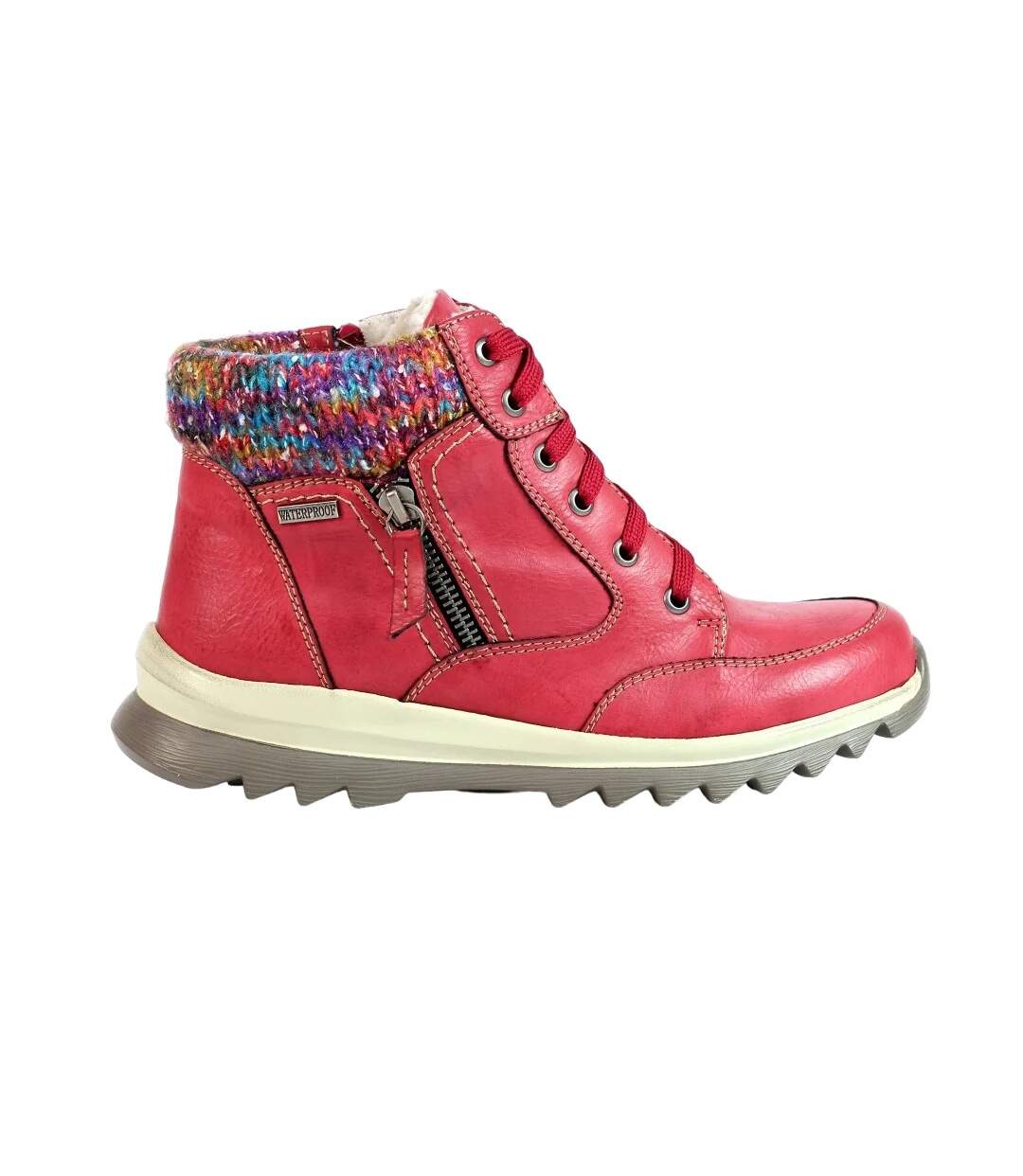 Bottines buttermere femme rouge Lunar-3