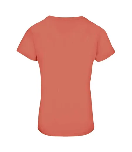 Womens/ladies Crusader T-shirt Pop Orange SOLS