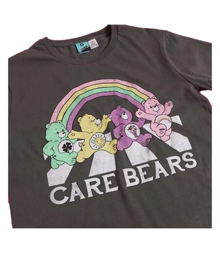 T-shirt Abbey Road Adulte Charbon Care Bears