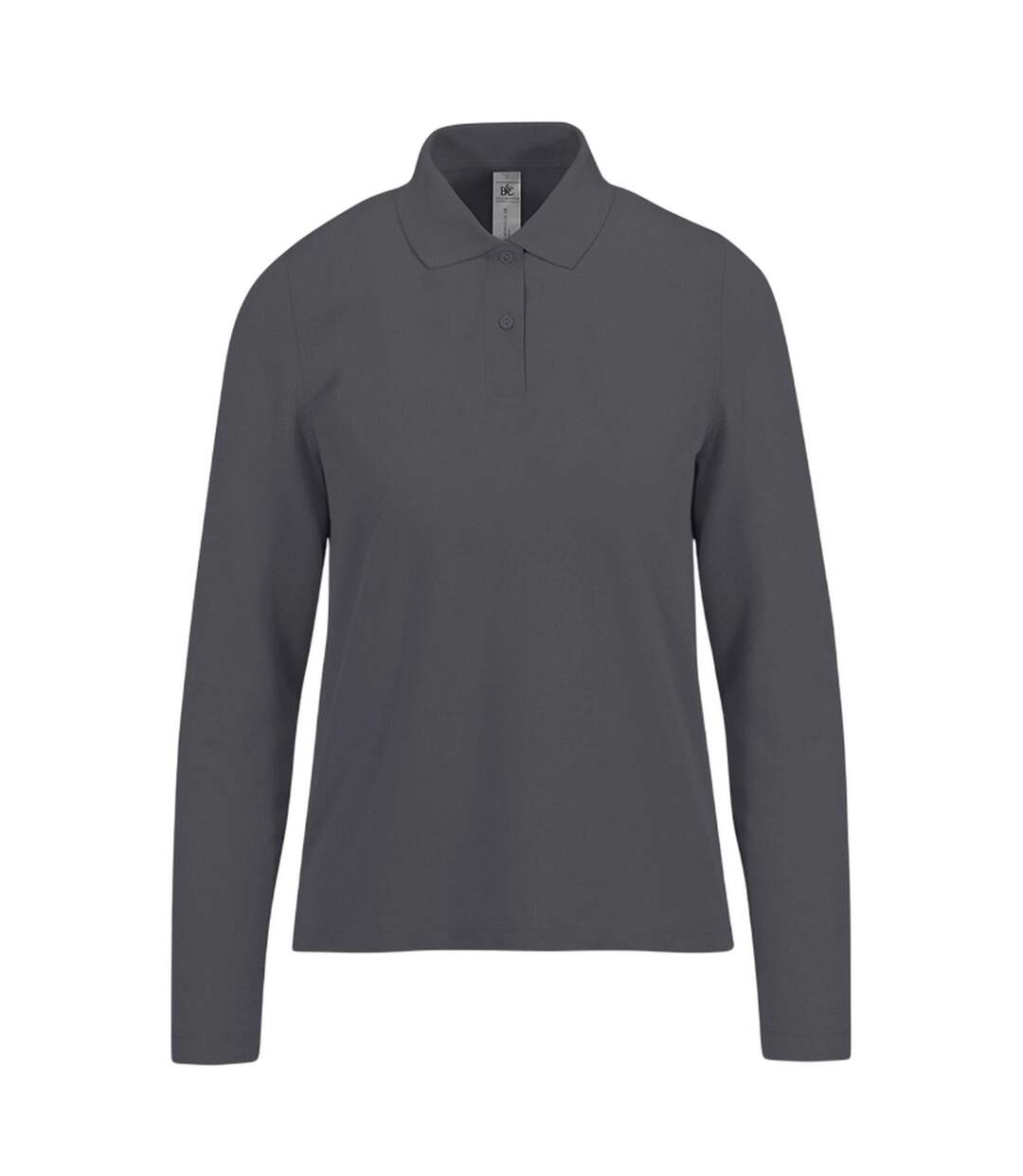 Polo Manches Longues My Polo Femme Gris Foncé B&C-1