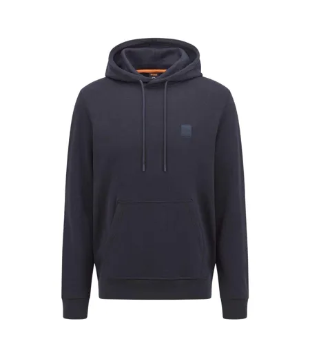 Mens Wetalk Pullover Hoodie Navy Boss