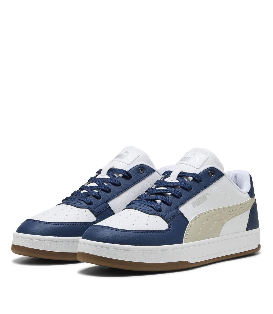 Mens Caven 2.0 Logo Trainers White Blue Gum Puma-1
