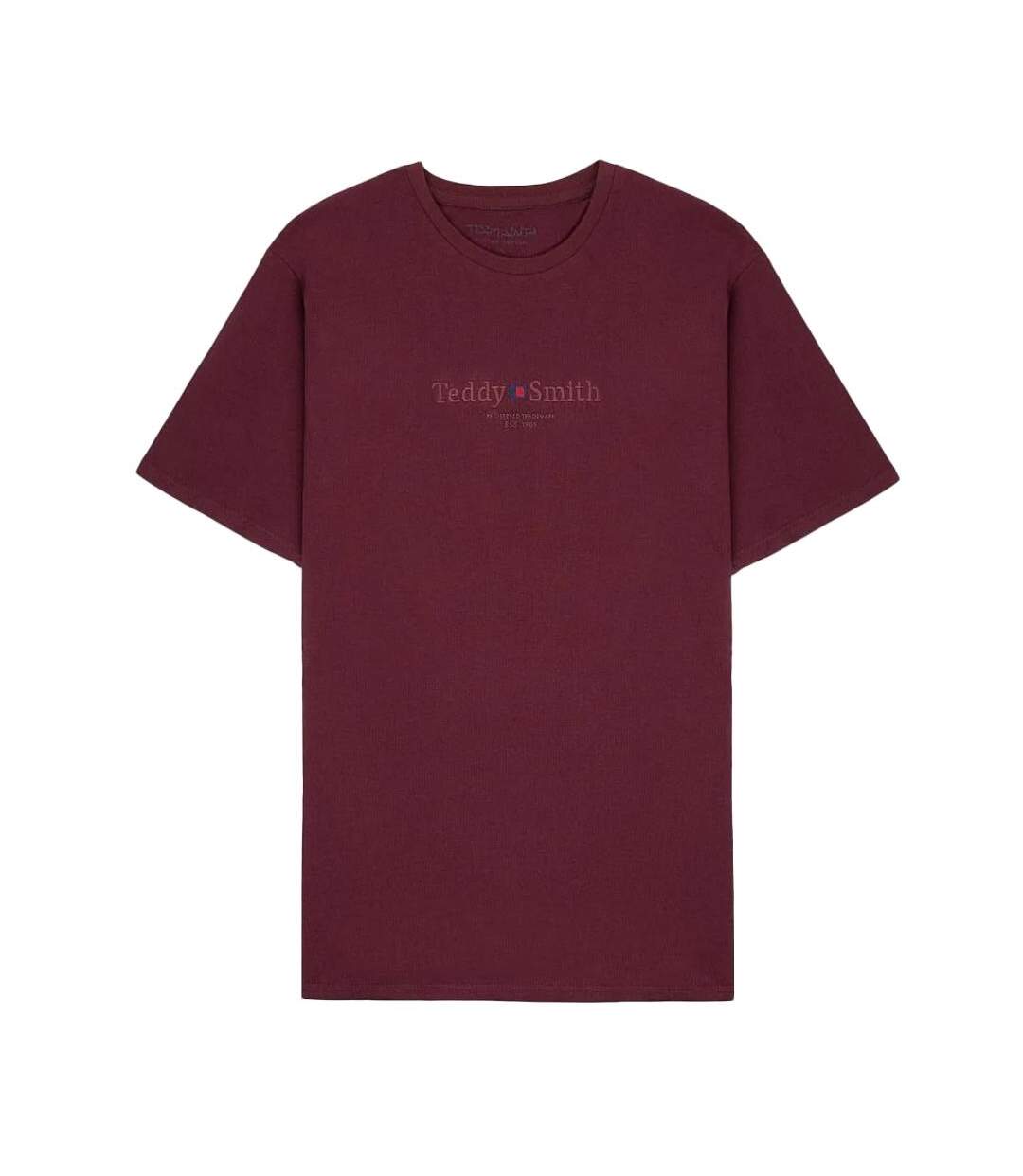 T-shirt Bordeaux Homme Teddy Smith 11017024D - XXL-1