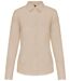 Chemise popeline manches longues - Femme - K549 - beige angora-2