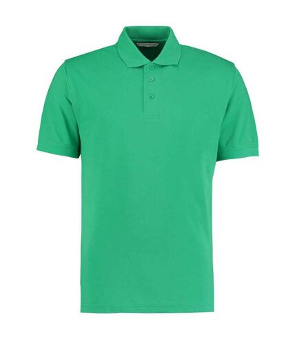 Mens klassic piqué polo shirt kelly green Kustom Kit