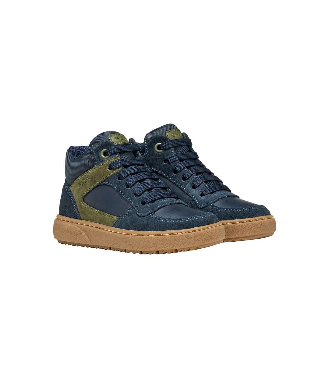 Basket Montante Cuir Enfant Junior Geox Theleven-3