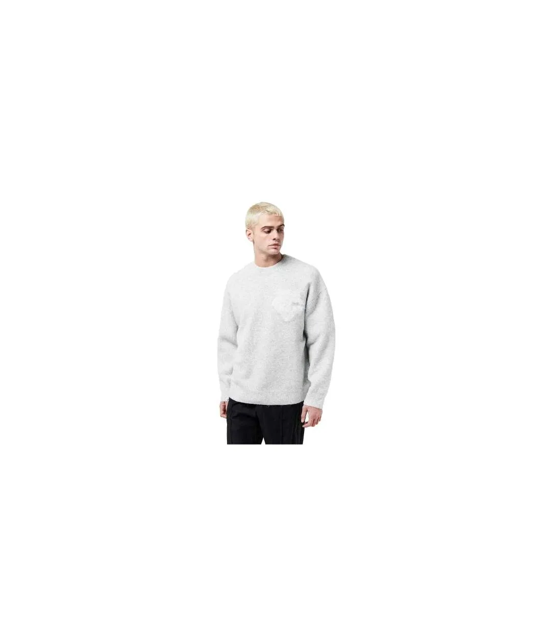 Pull Homme Gris Couture-1