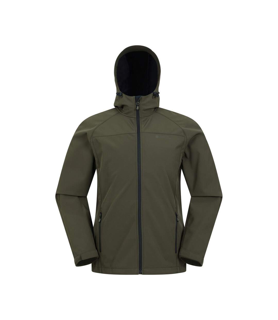 Mens Exodus Waterproof Soft Shell Jacket Dark Khaki Mountain Warehouse-1