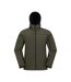 Mens Exodus Waterproof Soft Shell Jacket Dark Khaki Mountain Warehouse-1