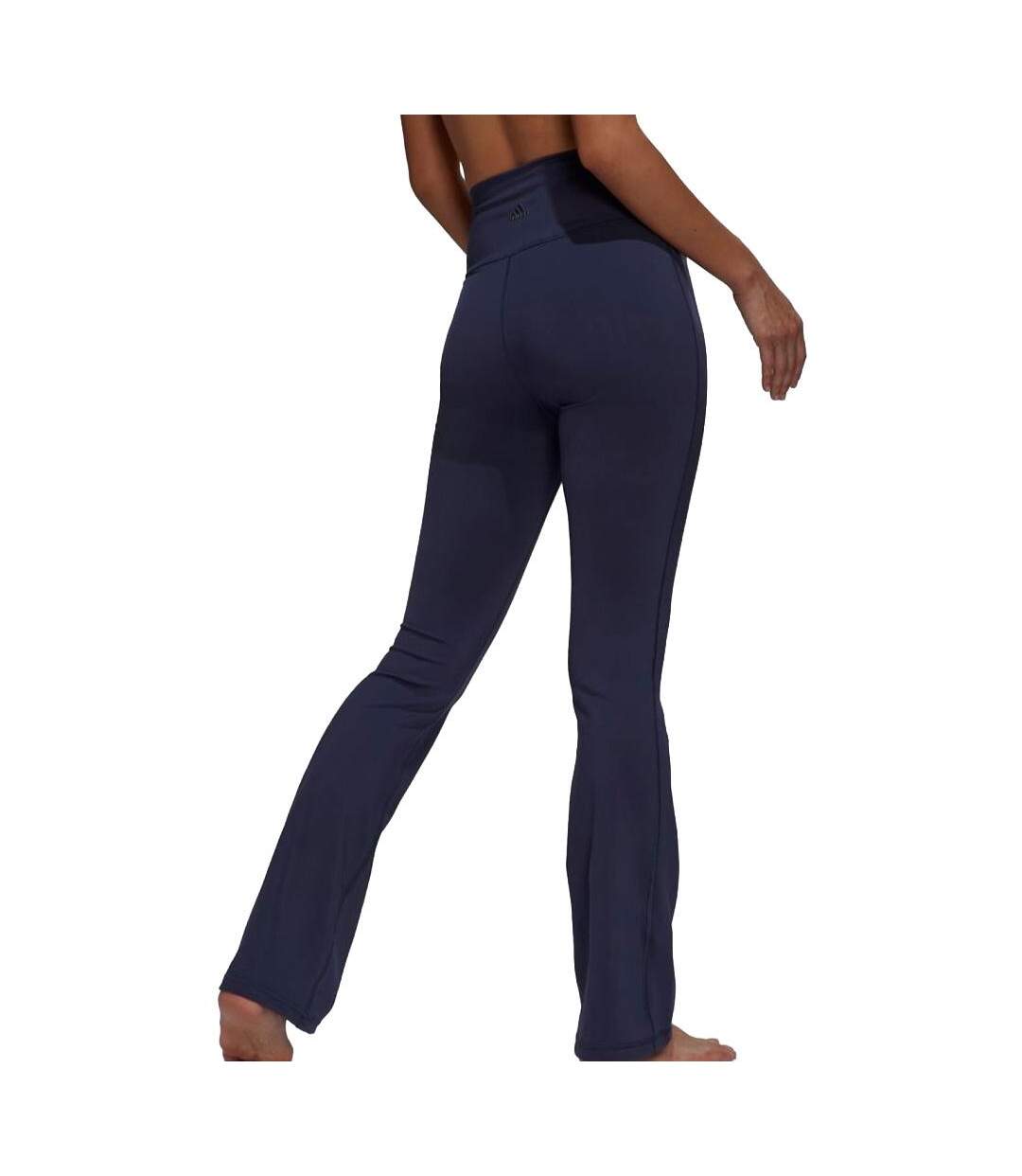 Jogging marine femme adidas studio flared-2