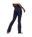 Jogging marine femme adidas studio flared-2