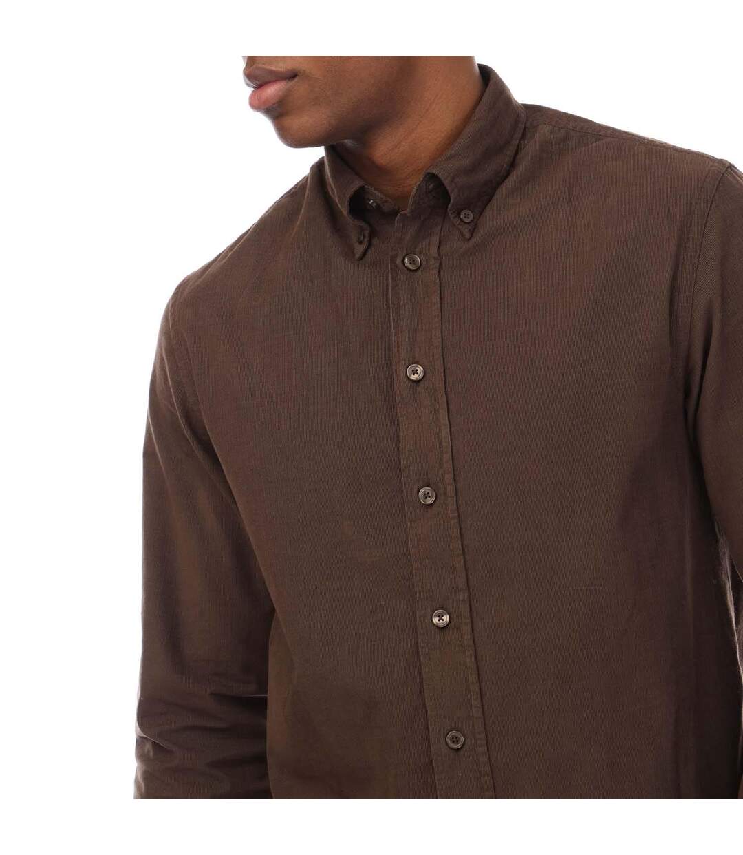 Chemise S-owen Homme Marron Boss-3
