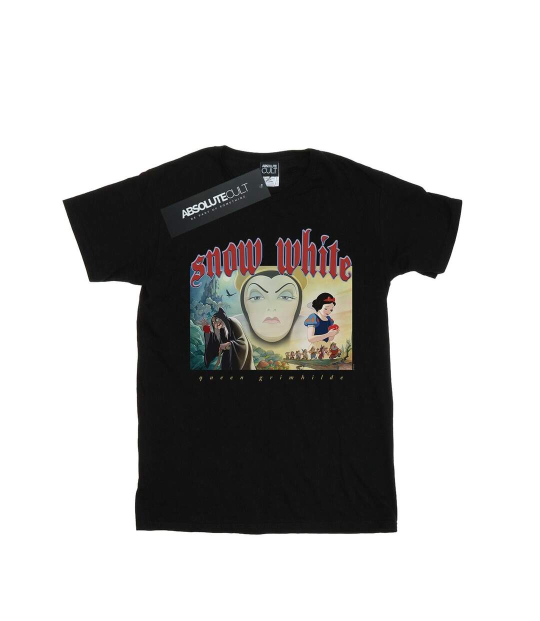 Disney - T-shirt SNOW WHITE AND QUEEN GRIMHILDE - Femme (Noir) - UTBI17089-1