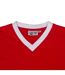 Mens United Wembley 1958 Crest Polyester V Neck T-shirt Red Fan Originals-4