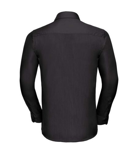 Chemise Manches Longues Homme Noir Russell Collection