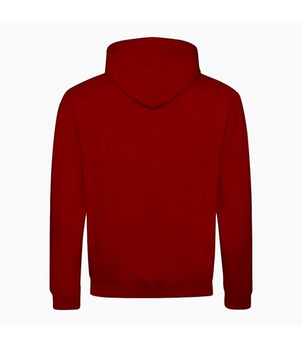 Sweatshirt varsity homme rouge vif/ blanc Awdis