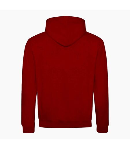 Sweatshirt varsity homme rouge vif/ blanc Awdis