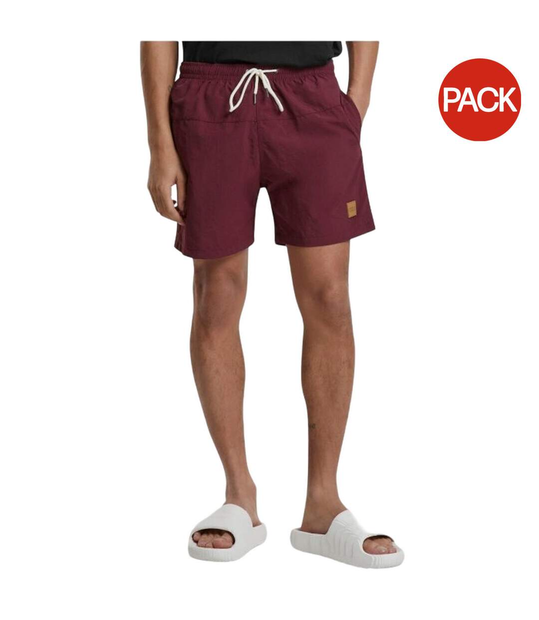 Shorts De Bain Homme Noir Pourpre Urban Classics-1