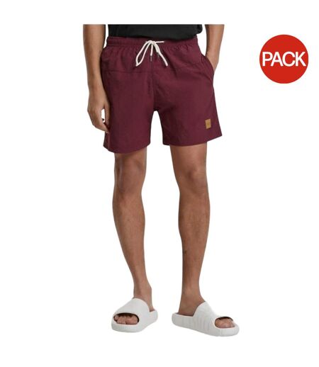 Shorts De Bain Homme Noir Pourpre Urban Classics