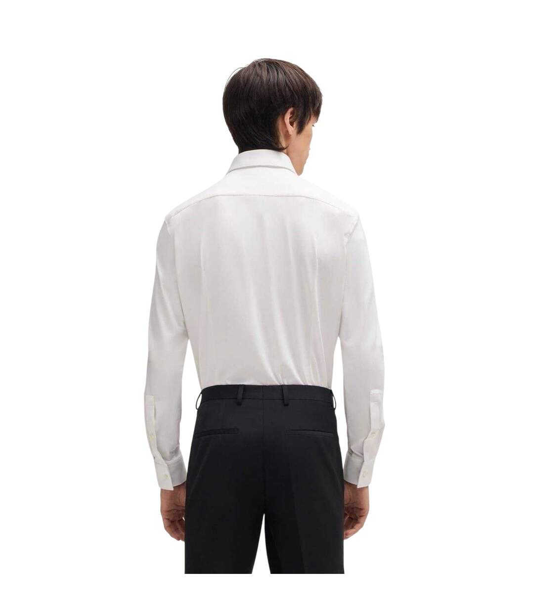 Chemise Habillée Manches Longues Homme Blanc Hugo-3