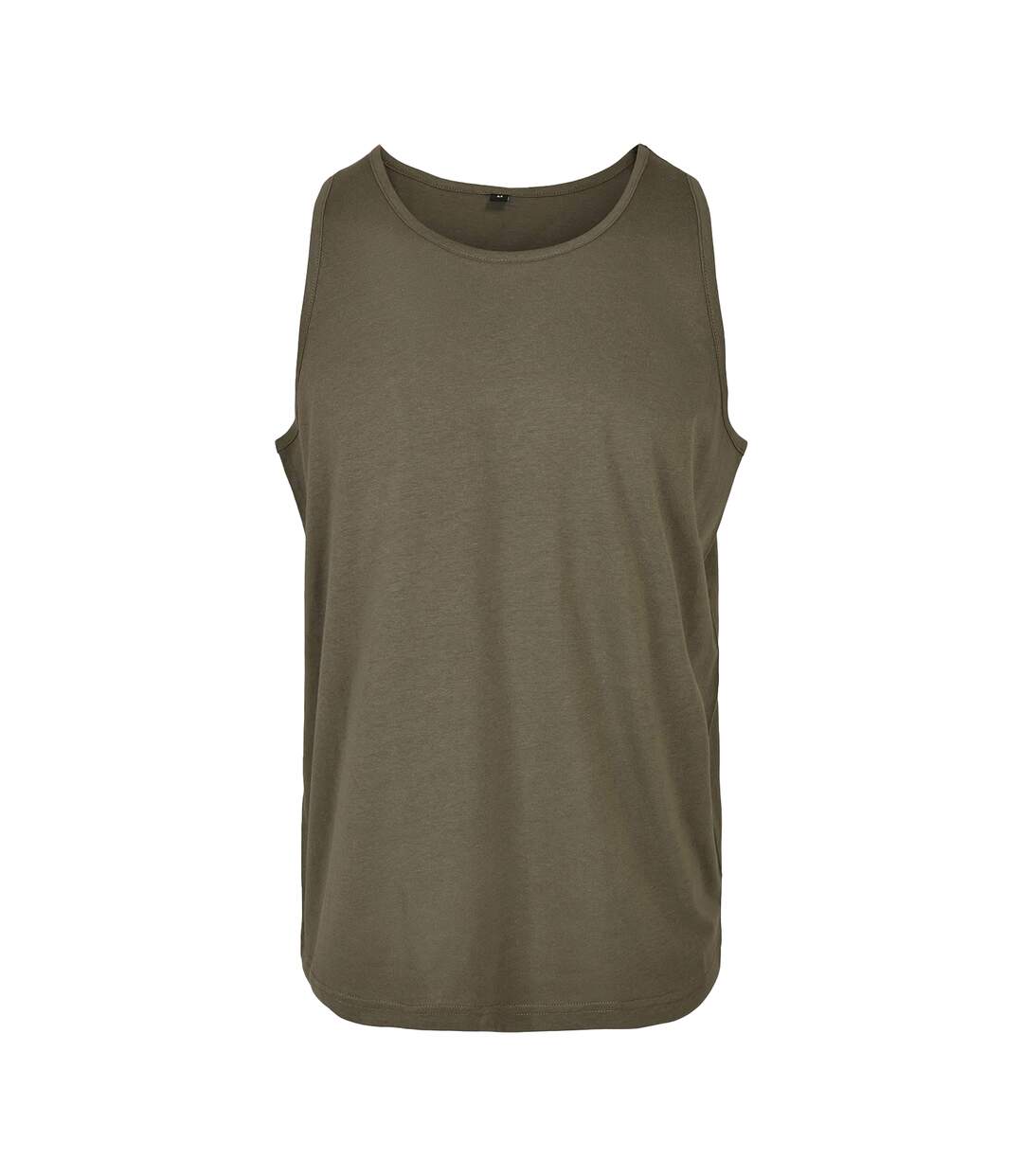 Mens Basic Tank Top Olive Build Your Brand-1