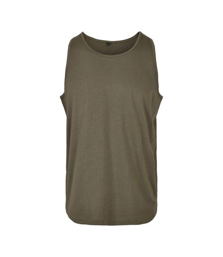 Mens Basic Tank Top Olive Build Your Brand