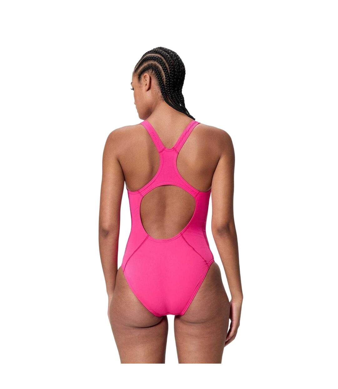 Womens/ladies Medalist One Piece Swimsuit Pink Speedo-3