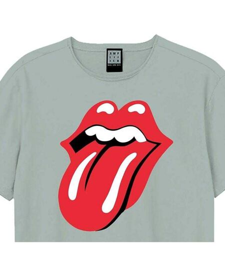 T-shirt Motif/style The Rolling Stones Tongue Adulte Bleu Amplified